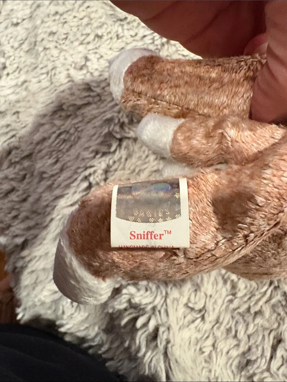 Ty Beanie Baby‎ Sniffer Bassett Hound Kids OS Brown Excellent 2000 Retired Plush
